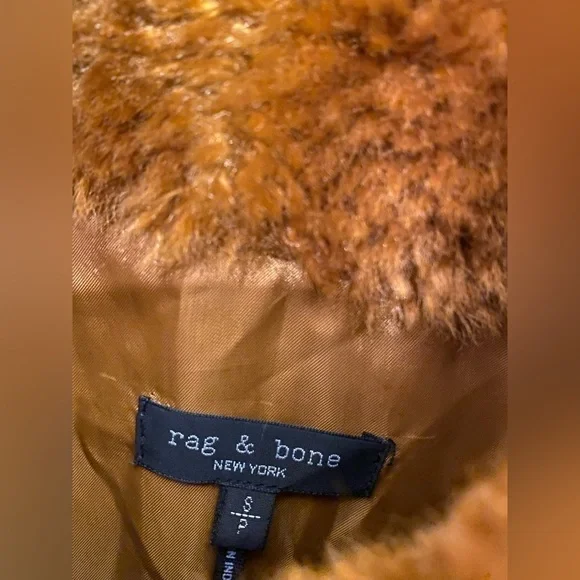 Rag and Bone Nikki Faux Fur Classic Fit Jacket - Picture 4 of 5